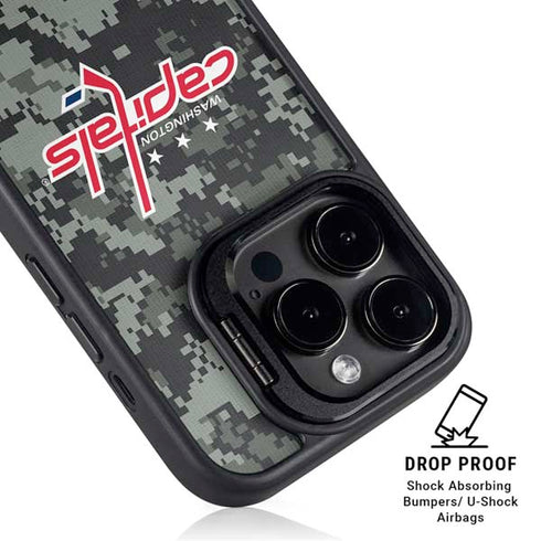 NHL Washington Capitals Camo iPhone 16 Pro Kickstand Case